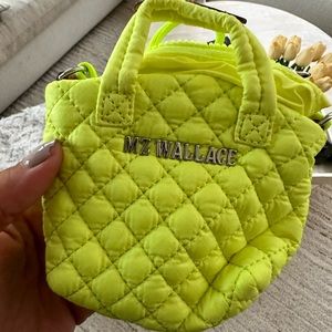 Tiny mini Metro Tote - 
neon yellow